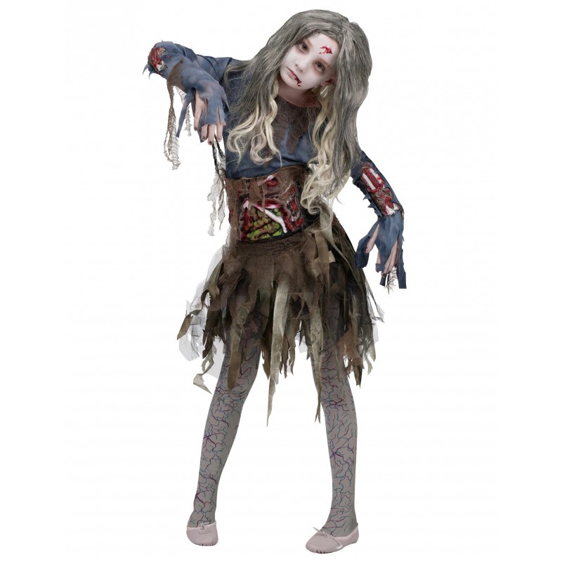 Kostüm Zombie-Mädchen (8-10 Jahre)