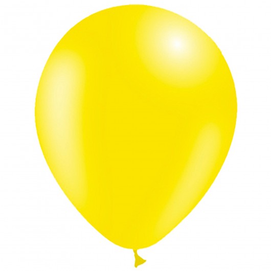 100x Latexballon gelb 13 cm (Ballonia)