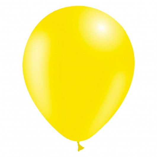 100x Latexballon gelb 28 cm (Ballonia)