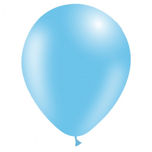 100x Latexballon hellblau 13 cm (Ballonia)