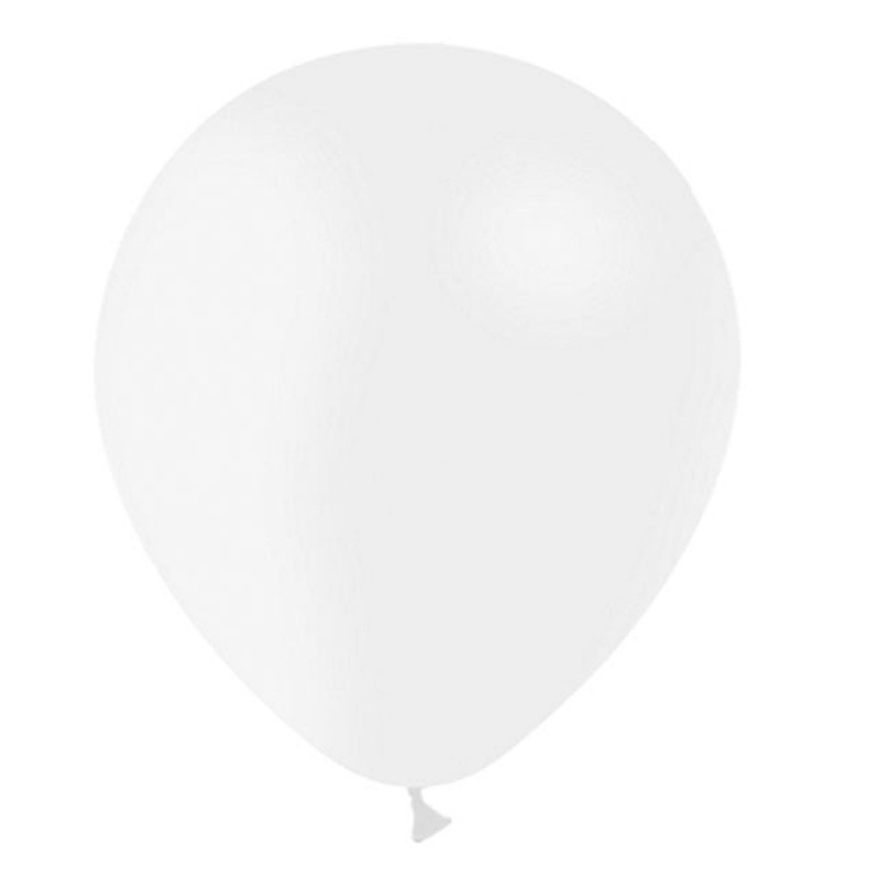 100x Latexballon weiß 13 cm (Ballonia)