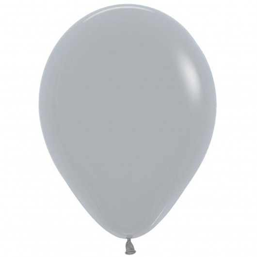 100x Latexballon grau 13 cm (Ballonia)