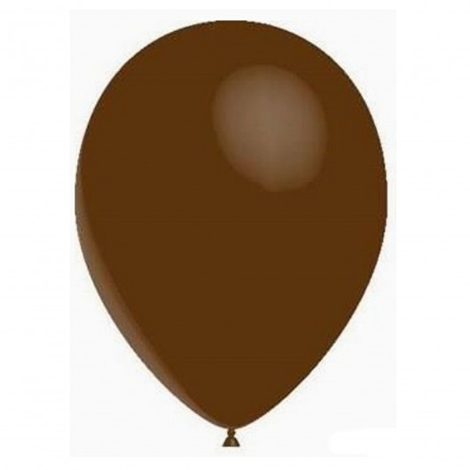100x Latexballon schokobraun 28 cm (Ballonia)