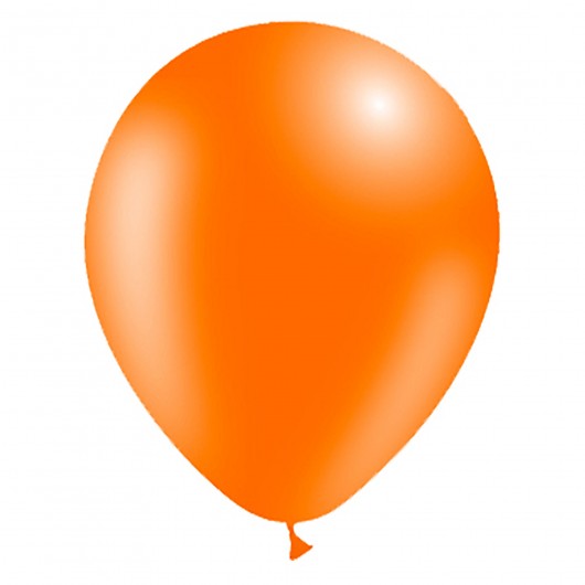100x Latexballon orange 13 cm (Ballonia)