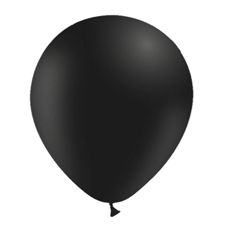 100x Latexballon schwarz 13 cm (Ballonia)