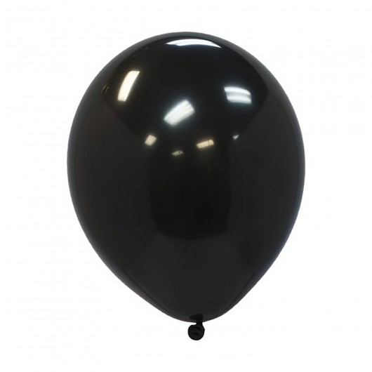 100x Latexballon schwarz 28 cm (Ballonia)