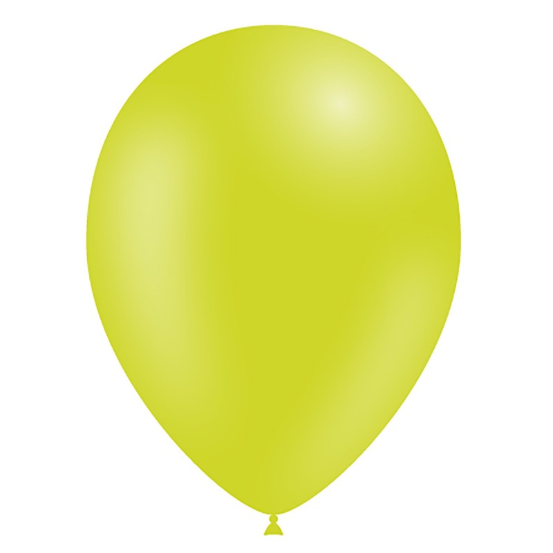 100x Latexballon limettengrün 13 cm (Ballonia)