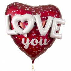 Foil-Ballon Love You Punkte...