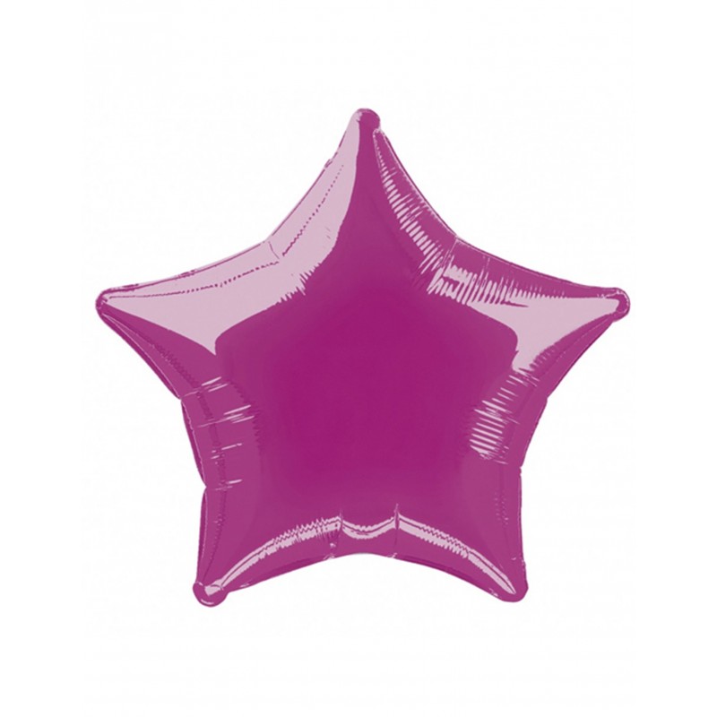 Mylar Luftballon Stern Pink, 45cm