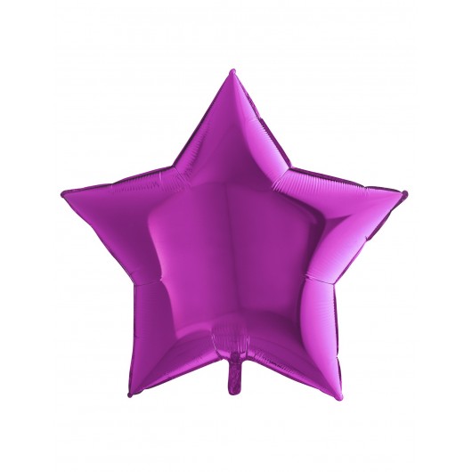 Mylar-Ballon Stern pink 90 cm