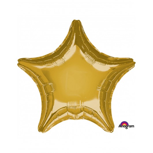 Goldener Mylar Luftballon Stern