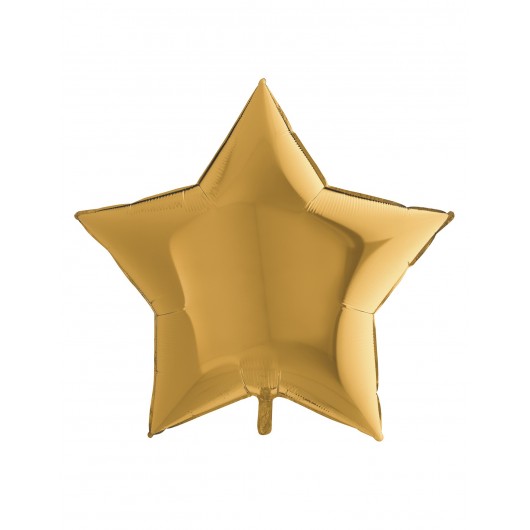 Mylar-Ballon Stern gold 90 cm