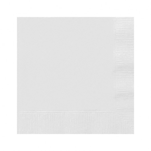20x Serviette weiß 33 x 33 cm
