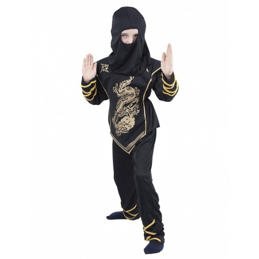 Kostüm Goldener Ninjakämpfer