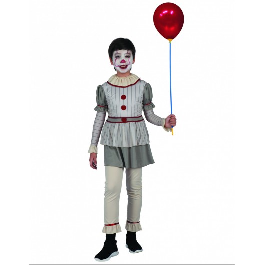 Kostüm gespenstischer Clown für Erwachsene