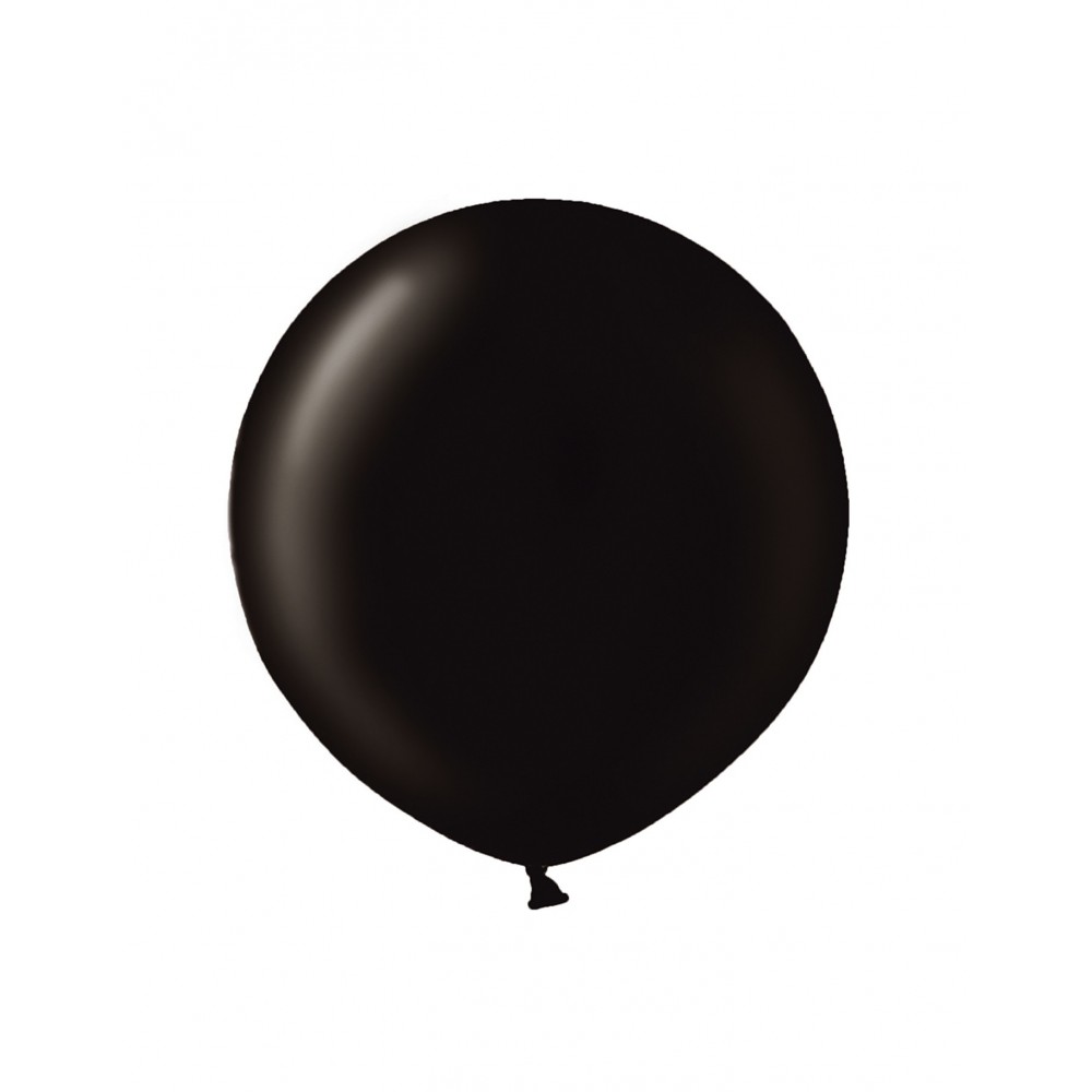 1x 90cm riesiger schwarzer Luftballon Pastell
