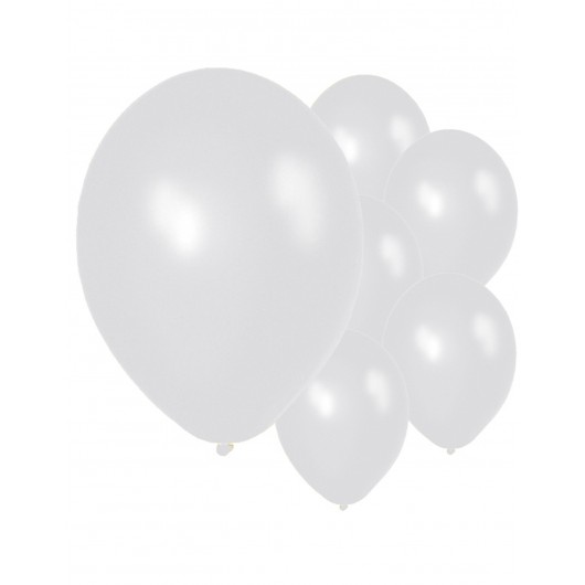 50x 28cm metallic silberne Luftballons