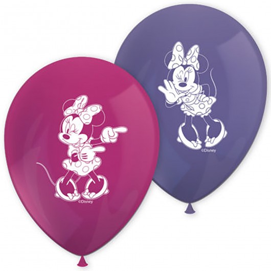 6x Luftballons Minnie Mouse