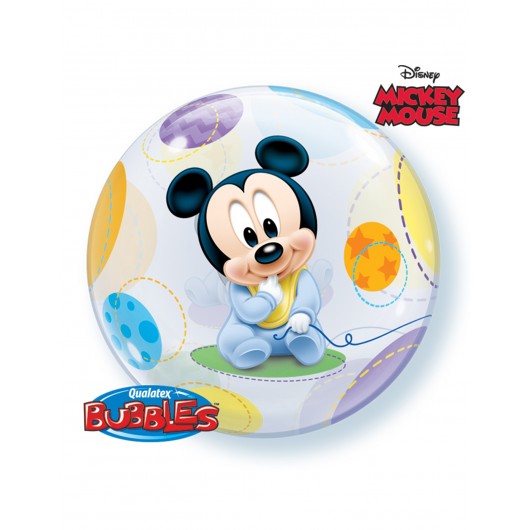 Bubble-Luftballon Mickey-Baby, 55cm