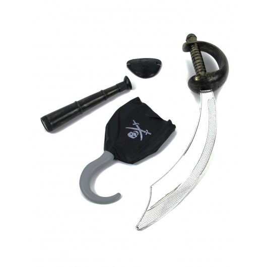 Kit Pirat - inklusive Schwert, Fernrohr, Augenklappe