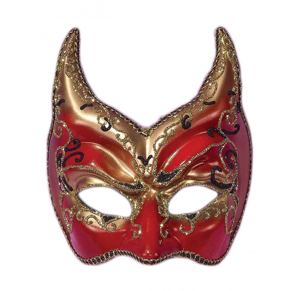 Venezianische Teufelsmaske für Erwachsene