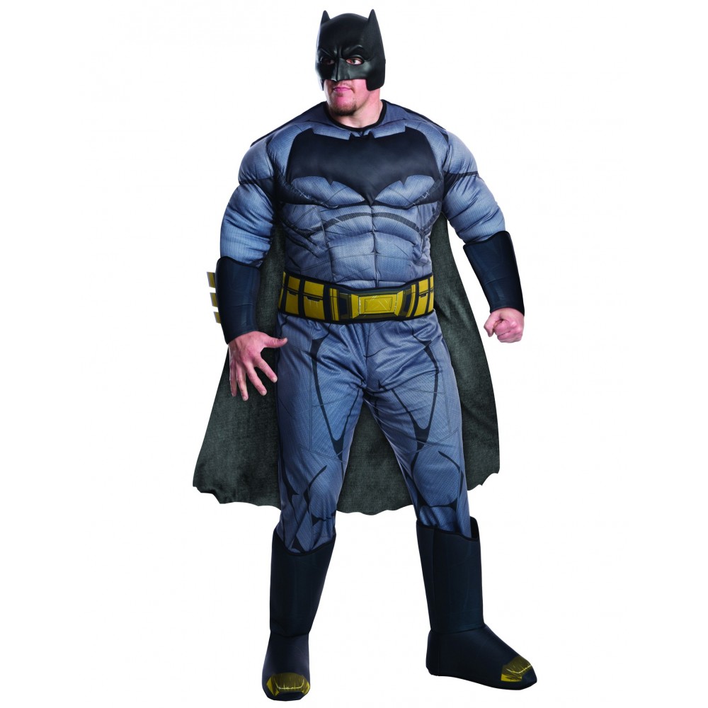 controleren Hinder Redding Batman Kostüm mit Muskeln Deluxe für Herren (große Größe)