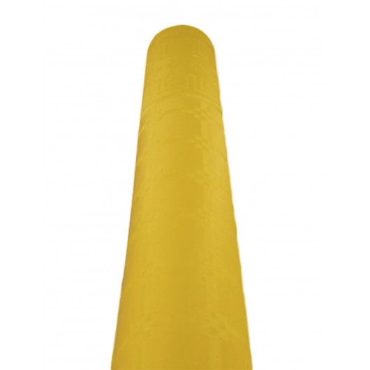 Gelbe Damasttischtuch-Rolle 1.20mx6m