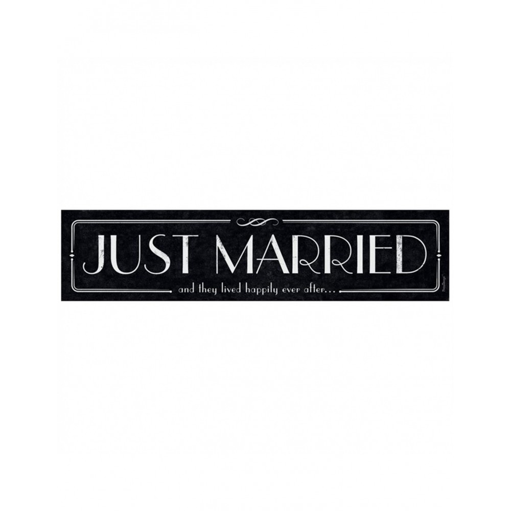 Autokennzeichen ''Just Married'' elegant 50 x 11 cm