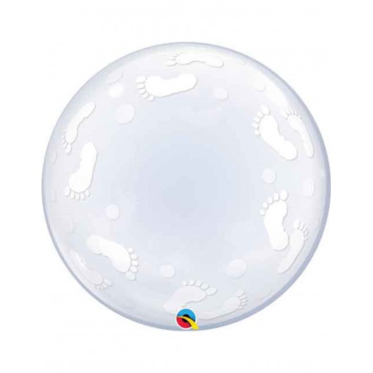 Bubble-Ballon Fußspuren