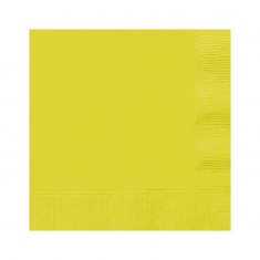20x Serviette gelb 33 x 33 cm