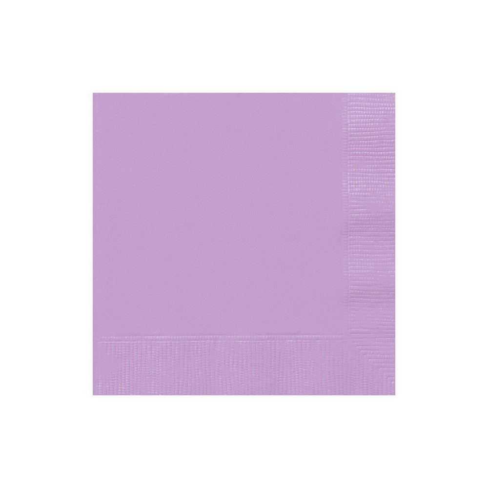 20x Serviette lavendel 33 x 33 cm