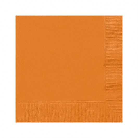 20x Serviette orange 33 x 33 cm