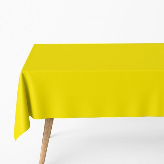 Wasserdichte Tischdecke 180 x 120 cm gelb