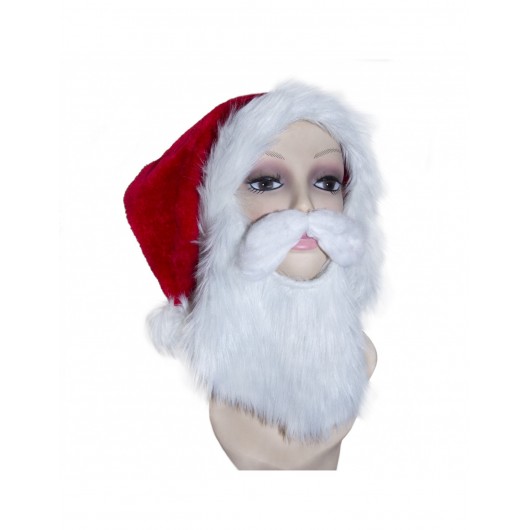Mütze Santa und Bart Deluxe