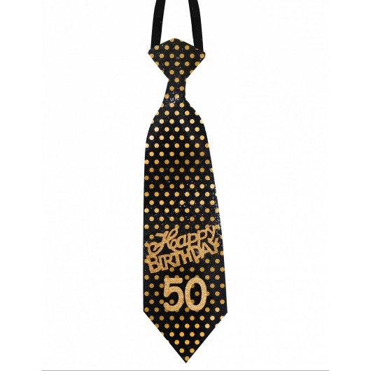 Krawatte schwarz ''50''