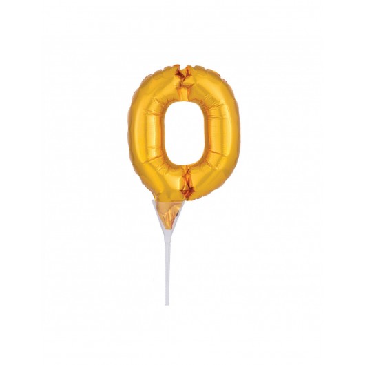 Nummer 0 Mini-Luftballon  für Kuchen