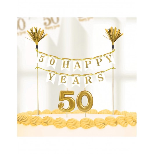 50. Jahrestag Kuchendeko Set