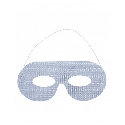 6x Augenmaske Happy New Year silber holographisch