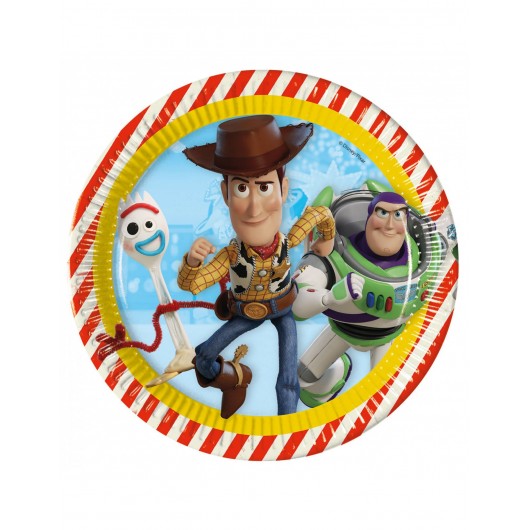 8x Toy Story 4 Pappteller 23cn