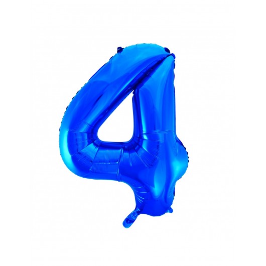 Formballon Nr. 4 blau 86 cm
