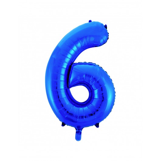 Formballon Nr. 6 blau 86 cm