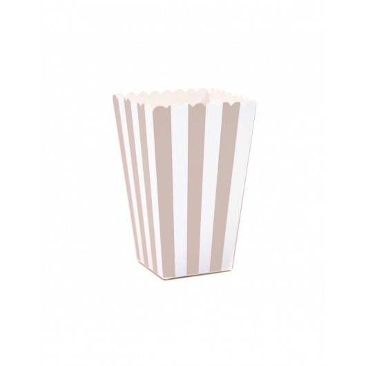 6x Popcornbox 13,5 x 10 cm weiß