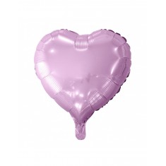 Mylar-Ballon rosa Herz 45 cm