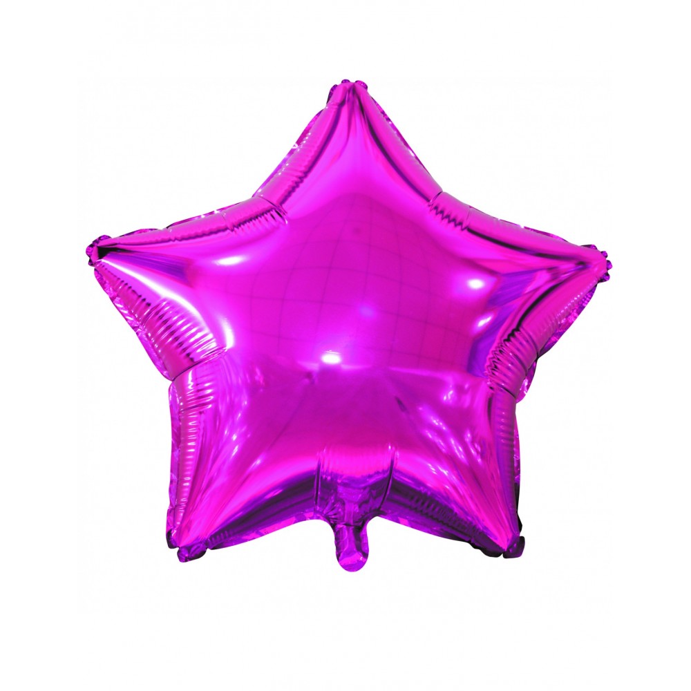 Mylar-Ballon pinker Stern 50 cm