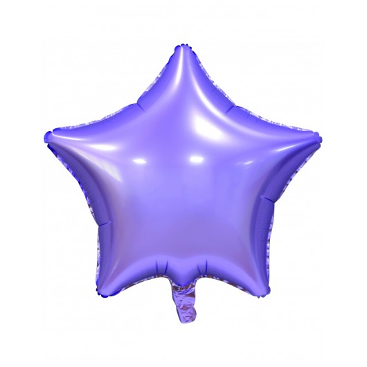 Mylar-Ballon lila Stern 50 cm