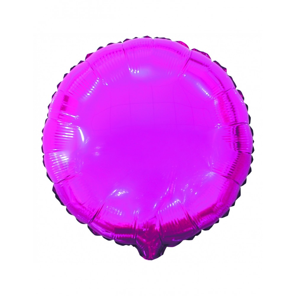 Mylar-Ballon rosa rund