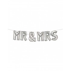 Luftballongirlande Mr & Mrs...