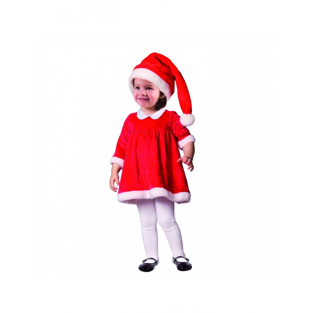 Kostüm Santa Mädchen (3-4 Jahre)