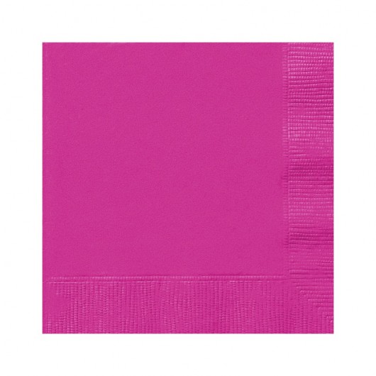 20x Serviette pink 33 x 33 cm