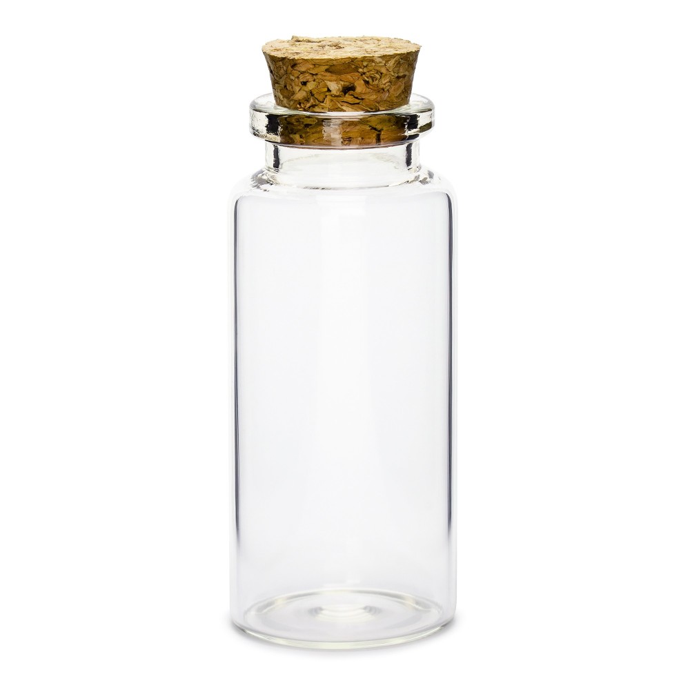 Kistchen 12x Glasflasche mit Korken 7,5 cm